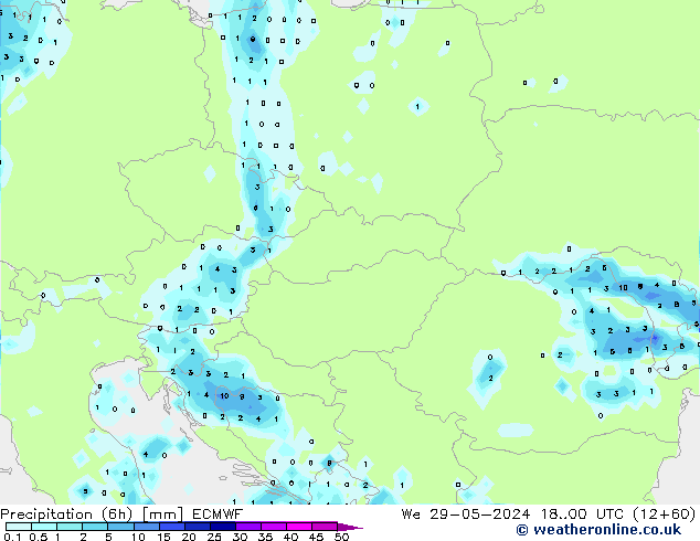 Z500/Rain (+SLP)/Z850 ECMWF We 29.05.2024 00 UTC