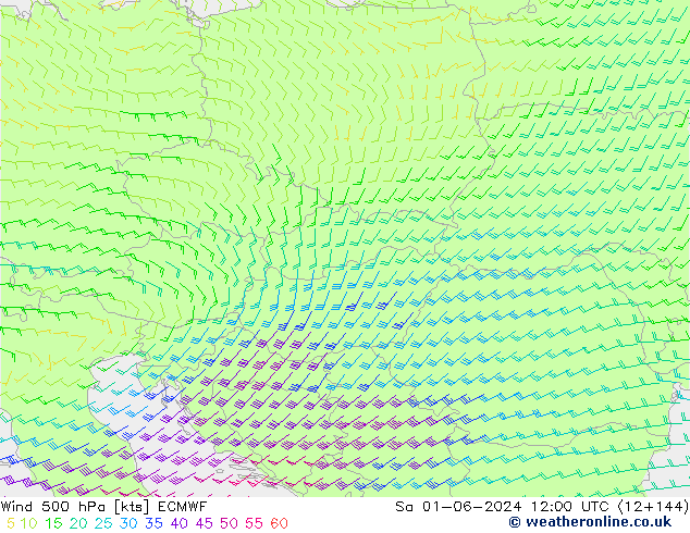  500 hPa ECMWF  01.06.2024 12 UTC