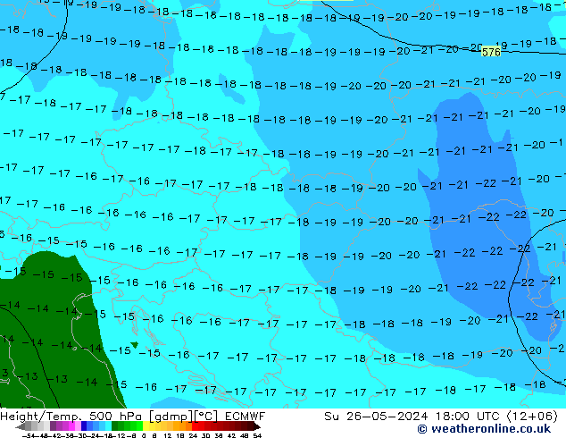 Z500/Regen(+SLP)/Z850 ECMWF zo 26.05.2024 18 UTC