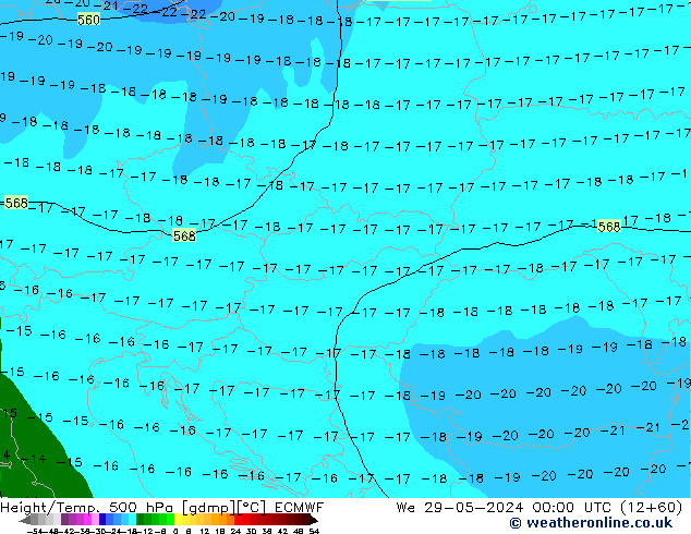 Z500/Rain (+SLP)/Z850 ECMWF We 29.05.2024 00 UTC