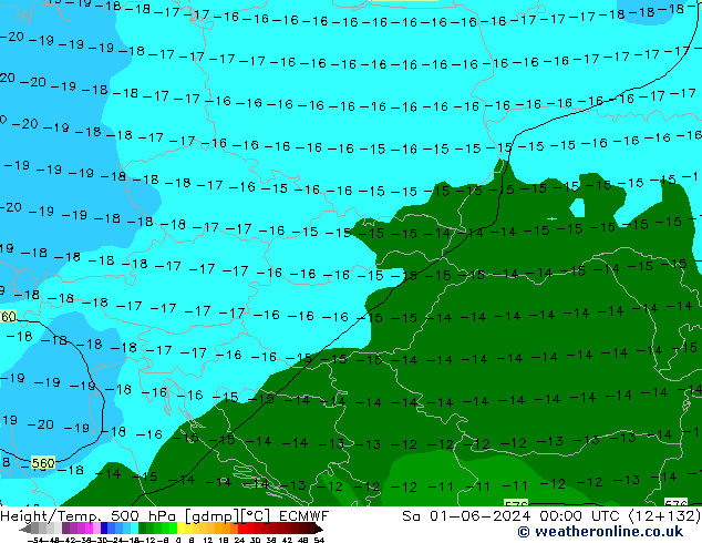 Z500/Rain (+SLP)/Z850 ECMWF sáb 01.06.2024 00 UTC