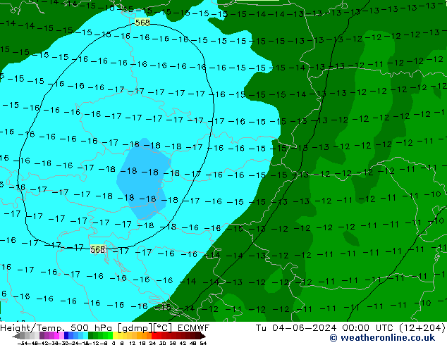 Z500/Rain (+SLP)/Z850 ECMWF mar 04.06.2024 00 UTC