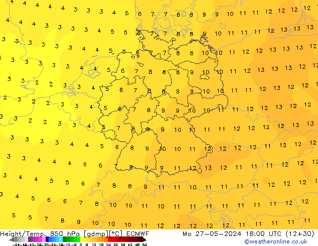 Z500/Rain (+SLP)/Z850 ECMWF Seg 27.05.2024 18 UTC