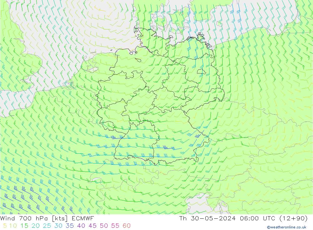  700 hPa ECMWF  30.05.2024 06 UTC