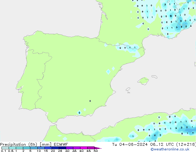 Z500/Rain (+SLP)/Z850 ECMWF mar 04.06.2024 12 UTC