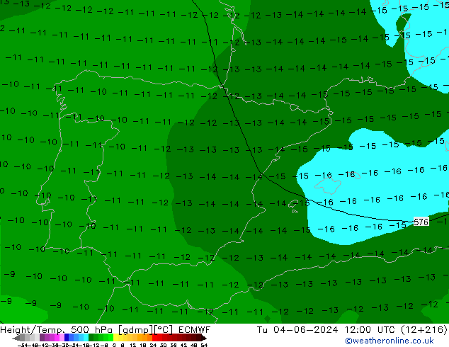 Z500/Rain (+SLP)/Z850 ECMWF mar 04.06.2024 12 UTC