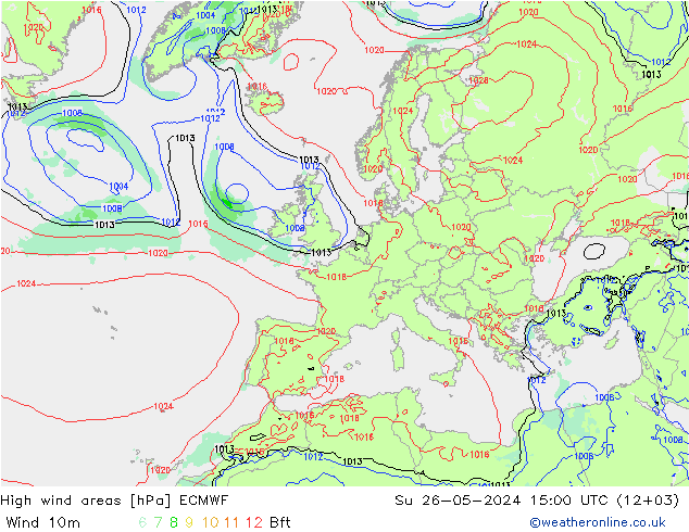 Sturmfelder ECMWF So 26.05.2024 15 UTC