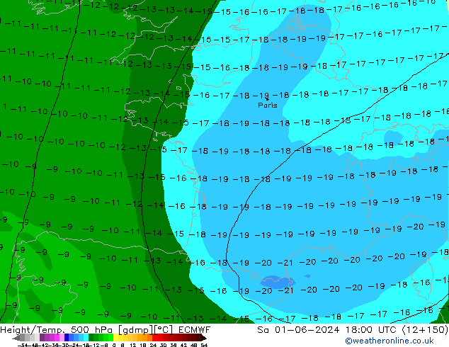 Z500/Rain (+SLP)/Z850 ECMWF Sa 01.06.2024 18 UTC