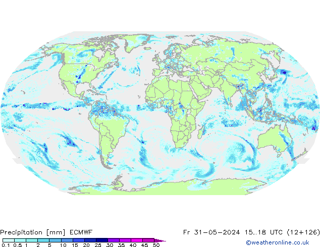 Neerslag ECMWF vr 31.05.2024 18 UTC