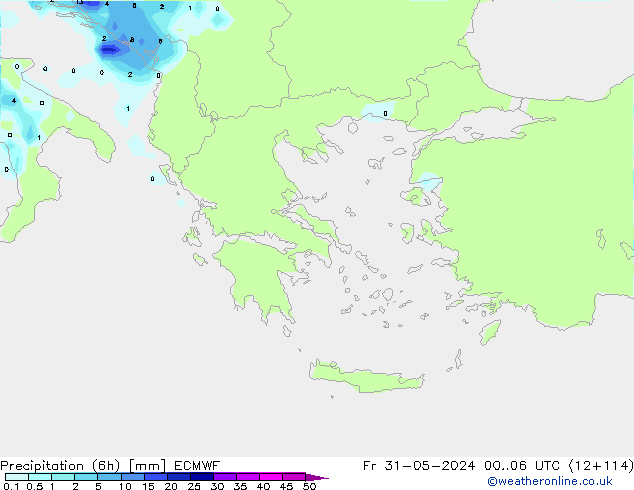 Z500/Regen(+SLP)/Z850 ECMWF vr 31.05.2024 06 UTC