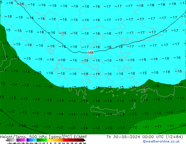 Z500/Rain (+SLP)/Z850 ECMWF jeu 30.05.2024 00 UTC