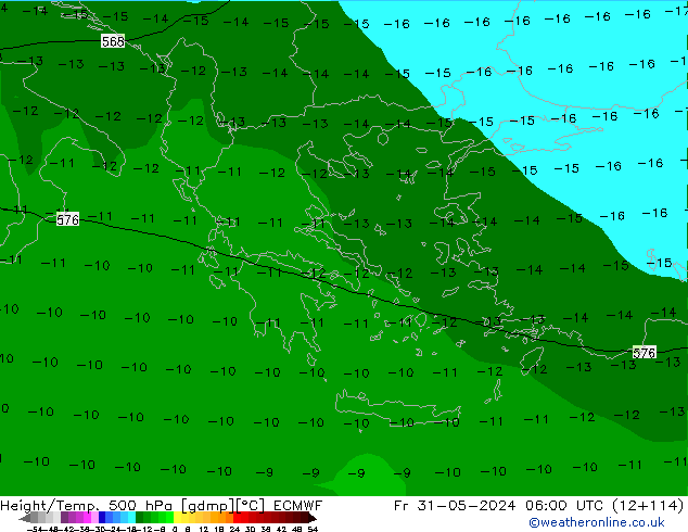 Z500/Rain (+SLP)/Z850 ECMWF Pá 31.05.2024 06 UTC