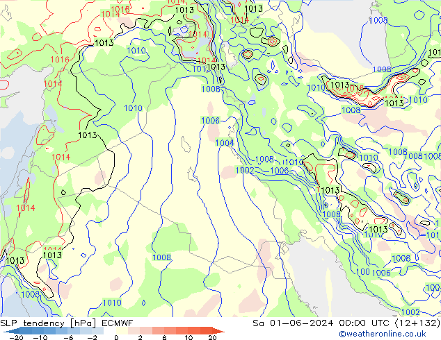 tendencja ECMWF so. 01.06.2024 00 UTC