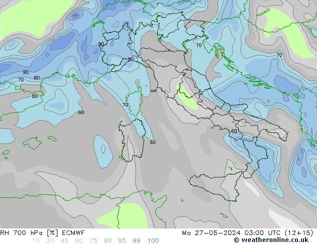 RV 700 hPa ECMWF ma 27.05.2024 03 UTC