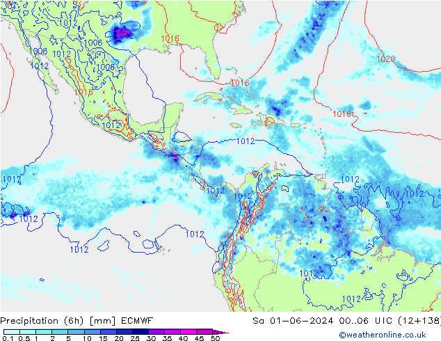 Z500/Regen(+SLP)/Z850 ECMWF za 01.06.2024 06 UTC