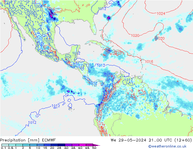 Niederschlag ECMWF Mi 29.05.2024 00 UTC