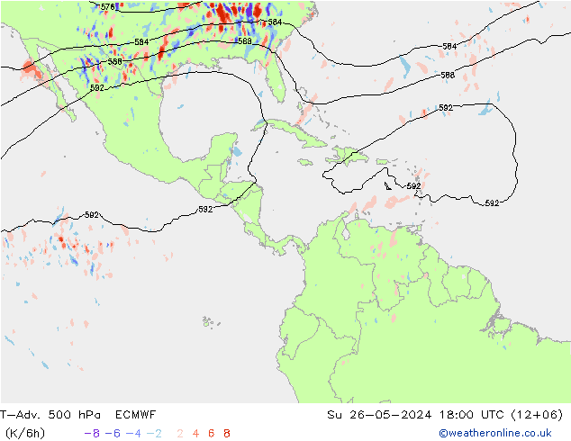 T-Adv. 500 hPa ECMWF dim 26.05.2024 18 UTC