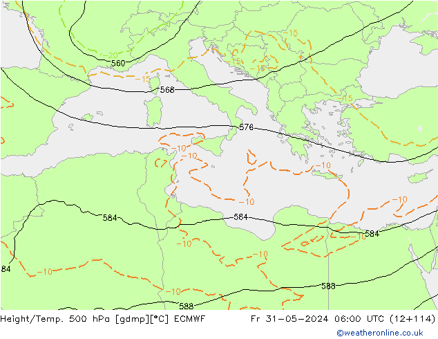 Z500/Rain (+SLP)/Z850 ECMWF pt. 31.05.2024 06 UTC