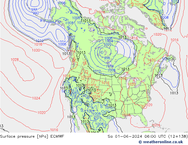 Yer basıncı ECMWF Cts 01.06.2024 06 UTC