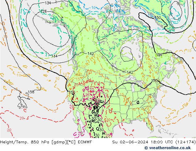 Z500/Rain (+SLP)/Z850 ECMWF  02.06.2024 18 UTC