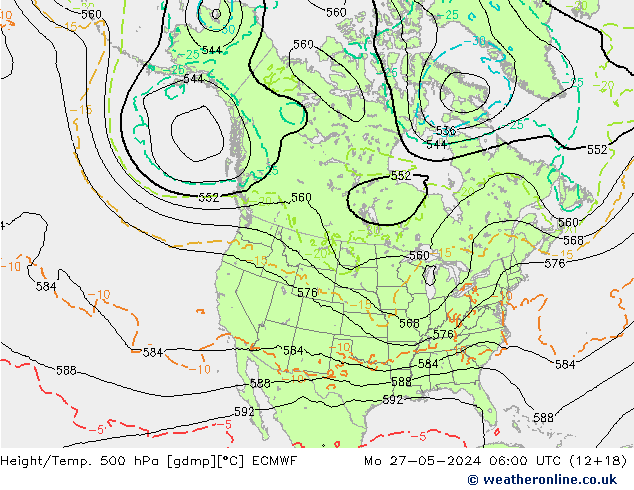 Z500/Regen(+SLP)/Z850 ECMWF ma 27.05.2024 06 UTC