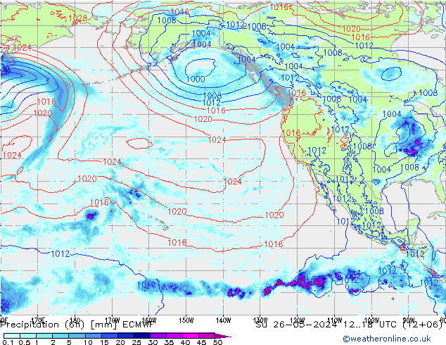 Z500/Rain (+SLP)/Z850 ECMWF Su 26.05.2024 18 UTC