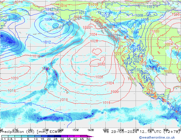 Z500/Rain (+SLP)/Z850 ECMWF St 29.05.2024 18 UTC