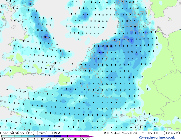 Z500/Rain (+SLP)/Z850 ECMWF ср 29.05.2024 18 UTC