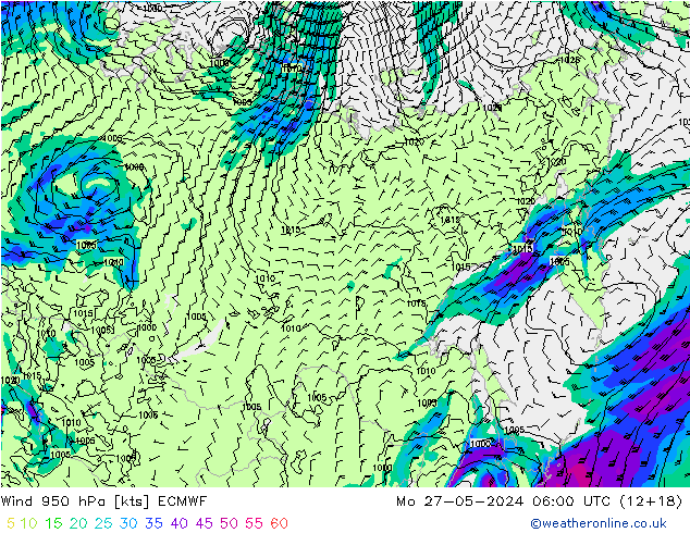  950 hPa ECMWF  27.05.2024 06 UTC