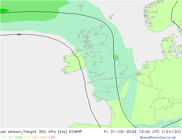 джет ECMWF пт 31.05.2024 12 UTC