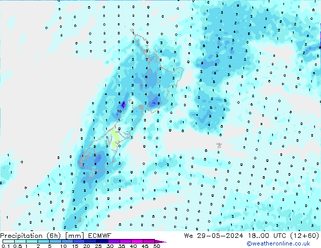 Z500/Regen(+SLP)/Z850 ECMWF wo 29.05.2024 00 UTC