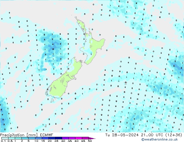 Niederschlag ECMWF Di 28.05.2024 00 UTC