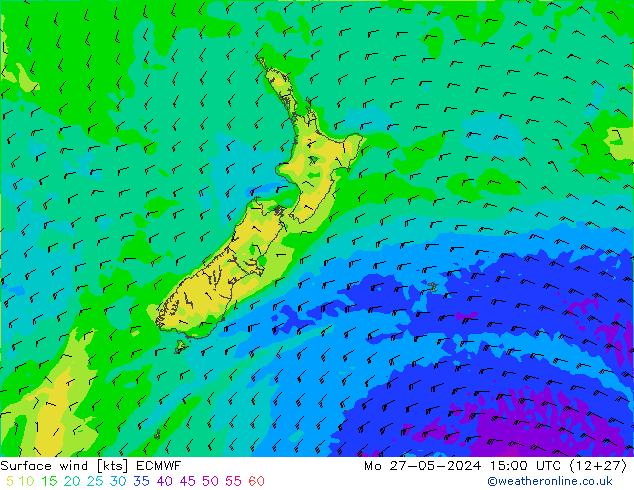  10 m ECMWF  27.05.2024 15 UTC