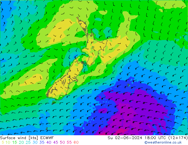 Vento 10 m ECMWF dom 02.06.2024 18 UTC