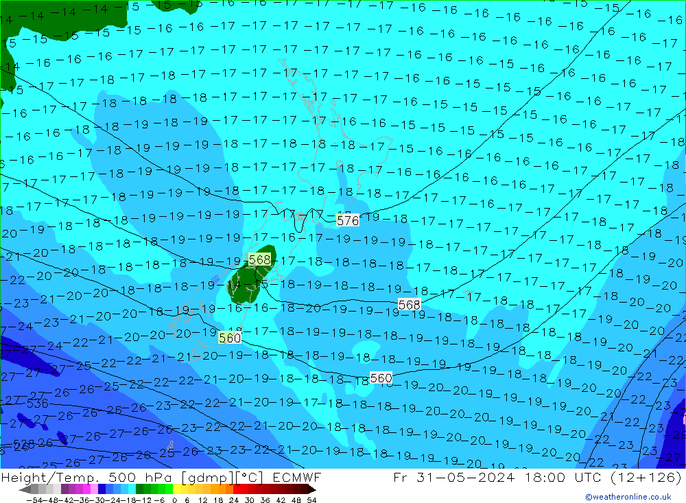 Z500/Rain (+SLP)/Z850 ECMWF ven 31.05.2024 18 UTC