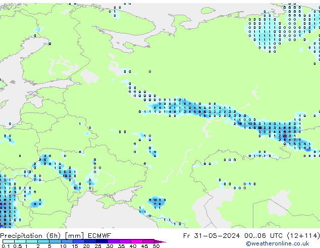 Z500/Rain (+SLP)/Z850 ECMWF Pá 31.05.2024 06 UTC