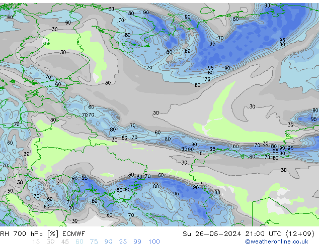 RV 700 hPa ECMWF zo 26.05.2024 21 UTC