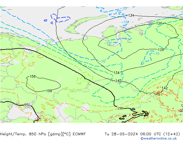 Z500/Rain (+SLP)/Z850 ECMWF Tu 28.05.2024 06 UTC