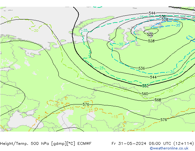 Z500/Rain (+SLP)/Z850 ECMWF pt. 31.05.2024 06 UTC