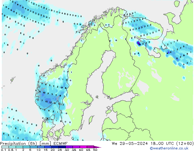 Z500/Rain (+SLP)/Z850 ECMWF Mi 29.05.2024 00 UTC