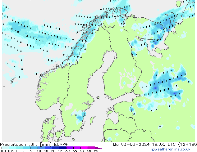 Z500/Rain (+SLP)/Z850 ECMWF lun 03.06.2024 00 UTC