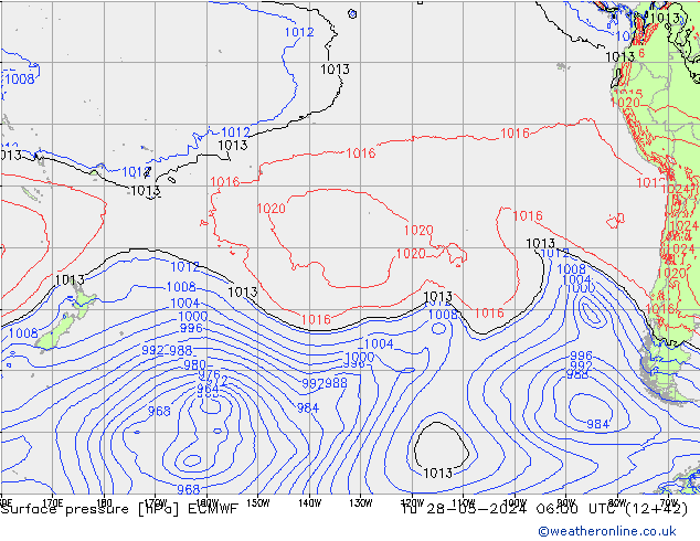 Luchtdruk (Grond) ECMWF di 28.05.2024 06 UTC