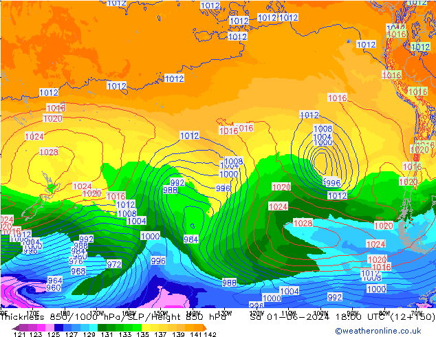 Thck 850-1000 hPa ECMWF Sa 01.06.2024 18 UTC