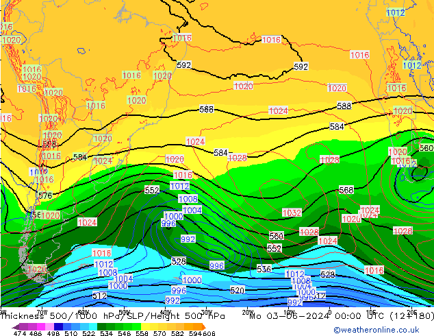 Thck 500-1000hPa ECMWF lun 03.06.2024 00 UTC