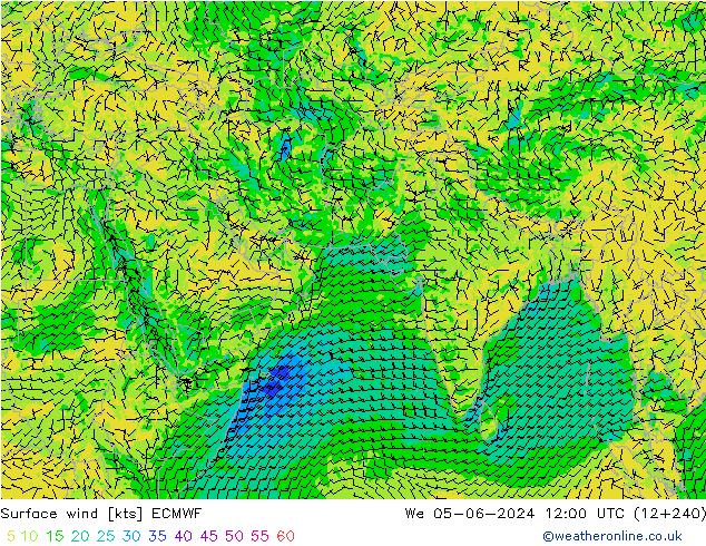  10 m ECMWF  05.06.2024 12 UTC