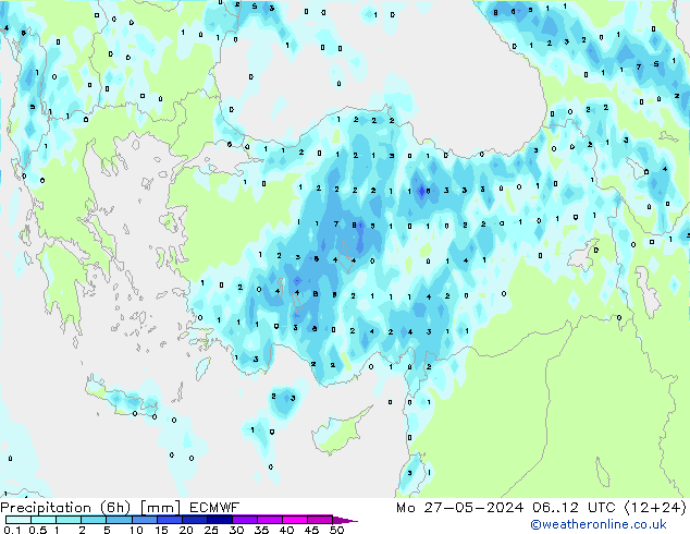 Z500/Rain (+SLP)/Z850 ECMWF lun 27.05.2024 12 UTC