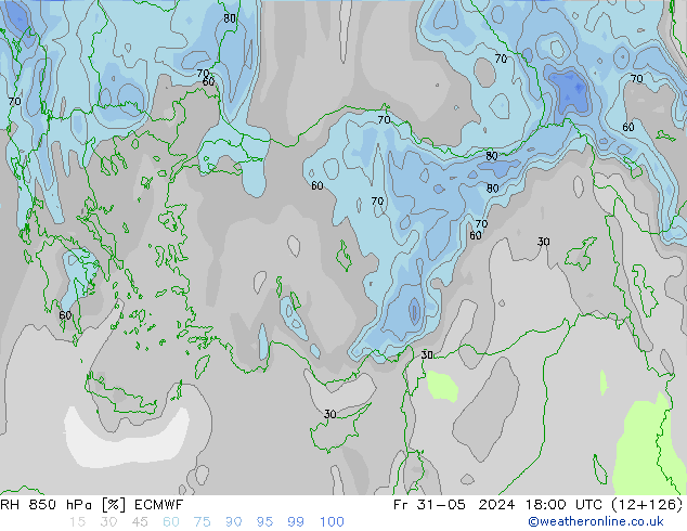 850 hPa Nispi Nem ECMWF Cu 31.05.2024 18 UTC