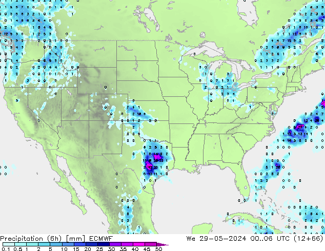 Z500/Rain (+SLP)/Z850 ECMWF mié 29.05.2024 06 UTC