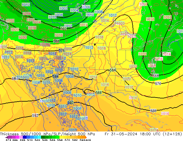 Thck 500-1000hPa ECMWF  31.05.2024 18 UTC