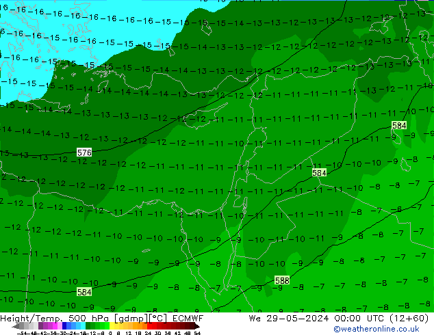 Z500/Rain (+SLP)/Z850 ECMWF ср 29.05.2024 00 UTC